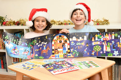 Weihnachten – Panoramaposter im Stickerformat (ab 3 Jahren)