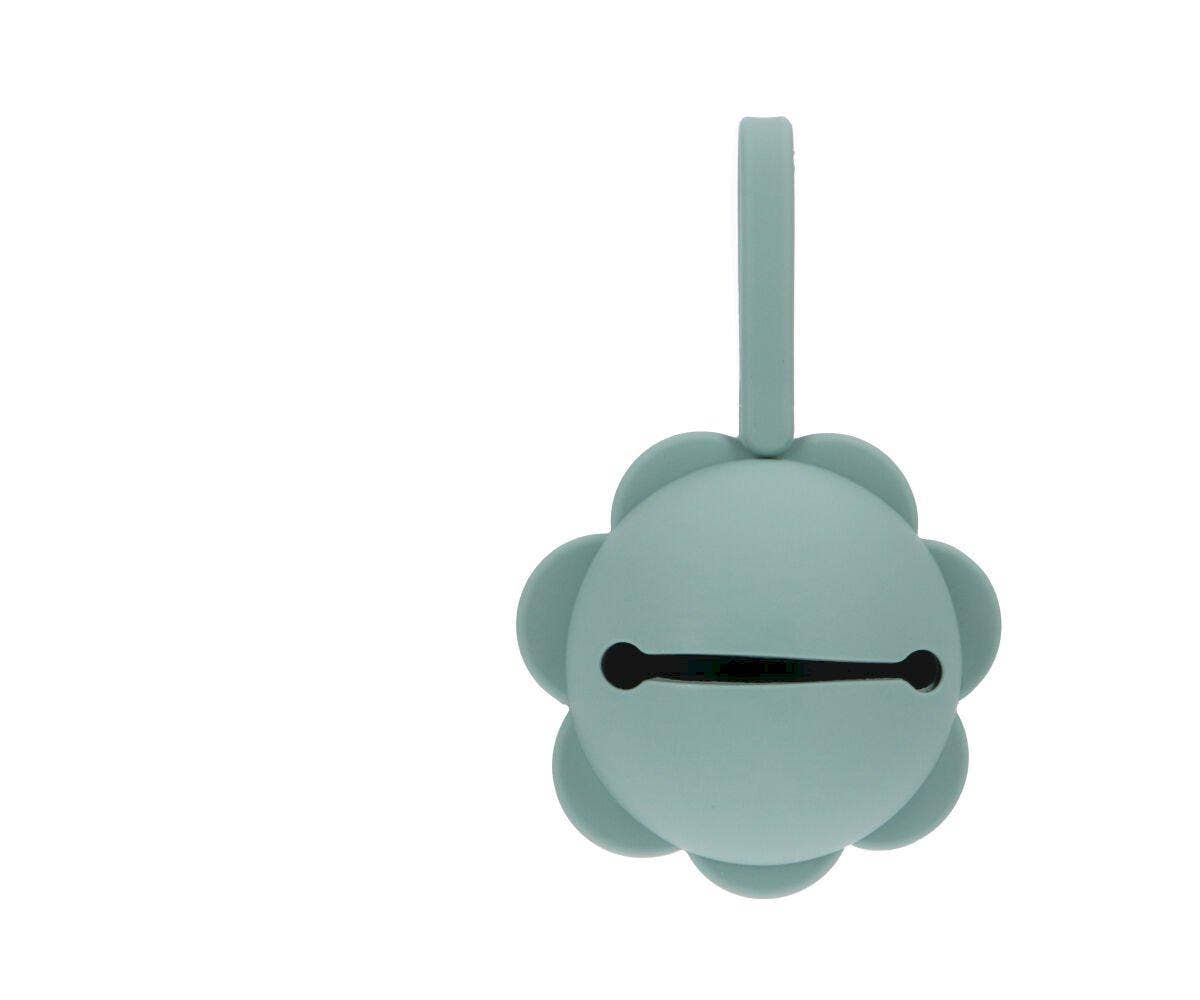 Light Sage Flower Silicone Pacifier Holder