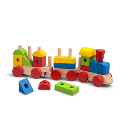 Train en Bois à Empiler et Sons
