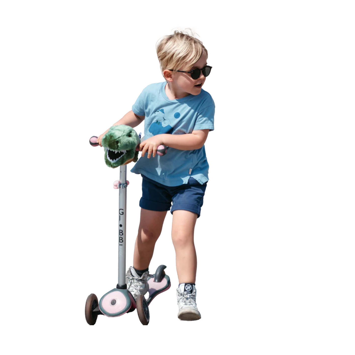 Accessoire tête de T-Rex pour vélo ou trottinette enfant - Wild & Soft