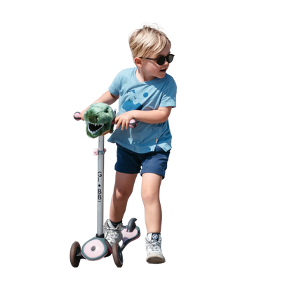 Accessoire tête de T-Rex pour vélo ou trottinette enfant - Wild & Soft