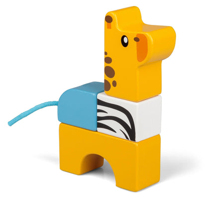 Stack & Play – Animaux Safari en Bois