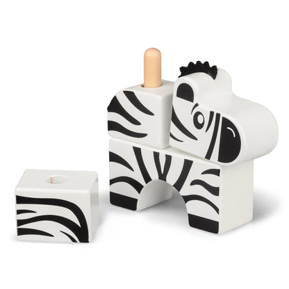 Stack & Play – Animaux Safari en Bois