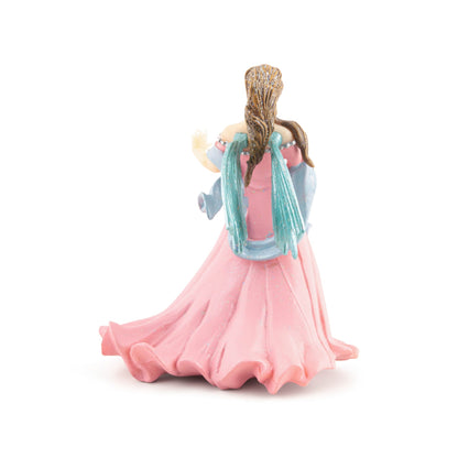 Figurine Elfe rose au lys