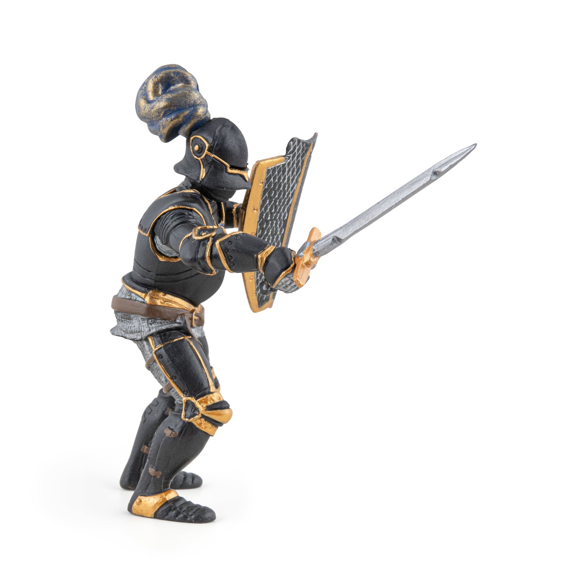 Figurine Chevalier en armure noire Papo - personnage médiéval
