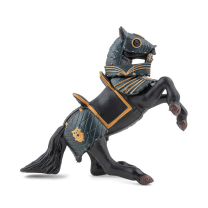 Figurine Cheval en armure noire