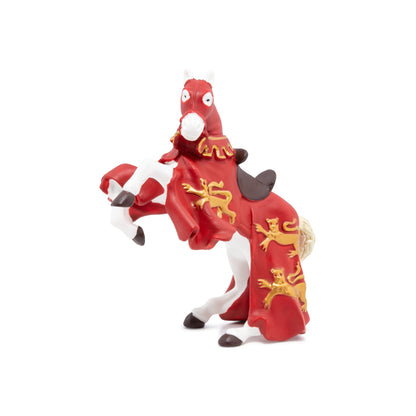 Figurine Cheval du roi Richard rouge