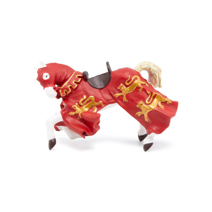 Figurine Cheval du roi Richard rouge