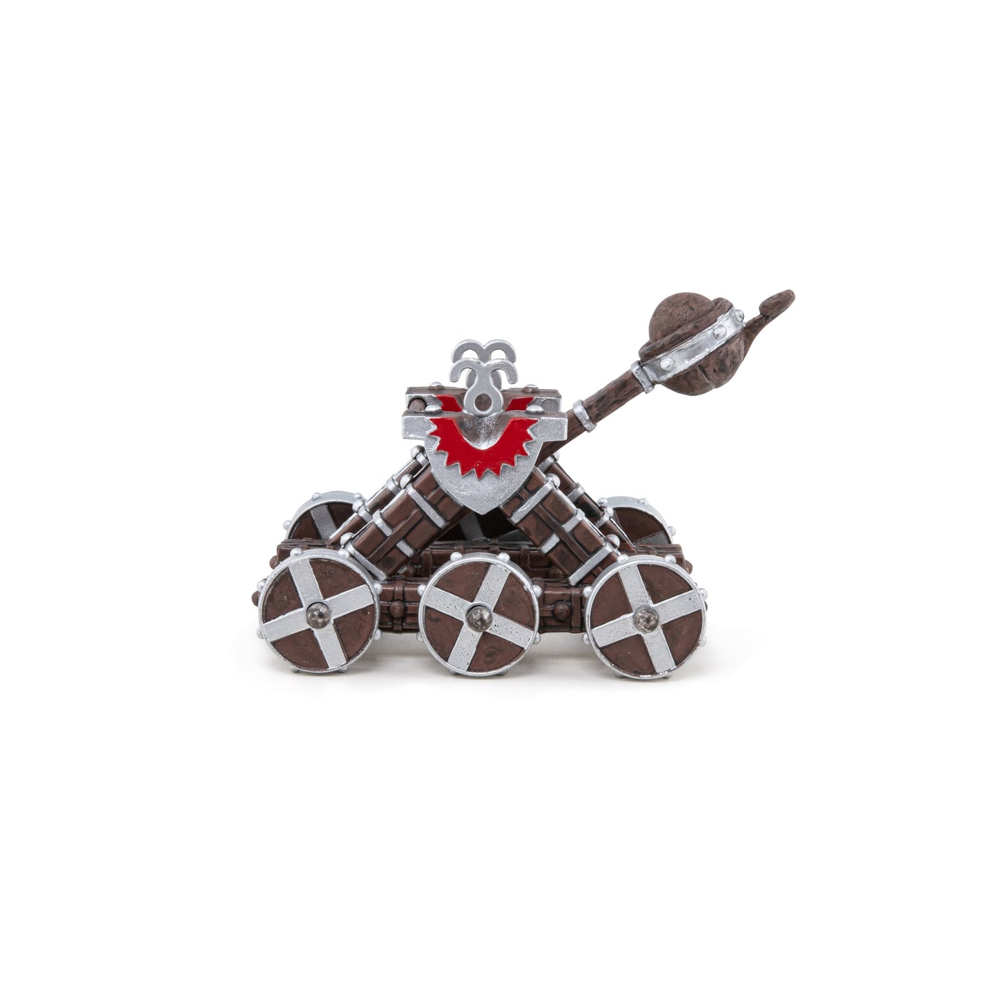 Catapulte rouge Papo - personnage médiéval