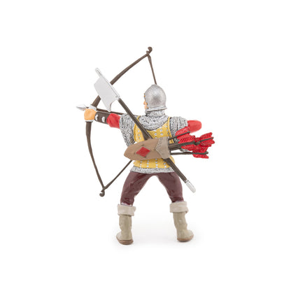 Figurine Archer rouge Papo - personnage médiéval