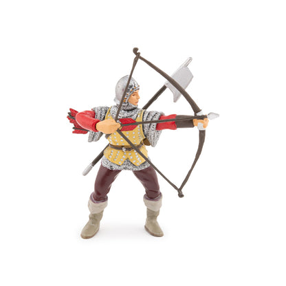 Figurine Archer rouge Papo - personnage médiéval