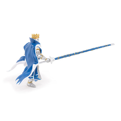 Figurine Roi au dragon bleu Papo - personnage médiéval