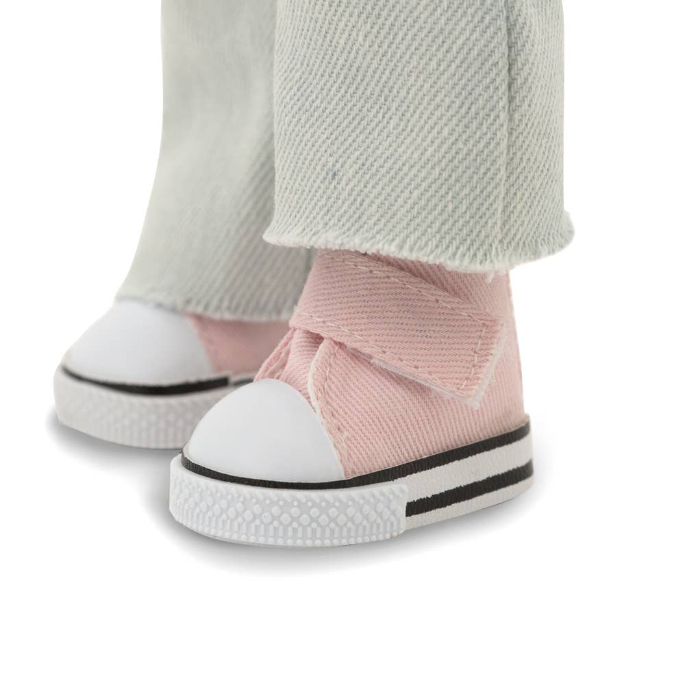 GESCHENKSET: Lilu Jeans Puppe + Schuhe/Accessoires