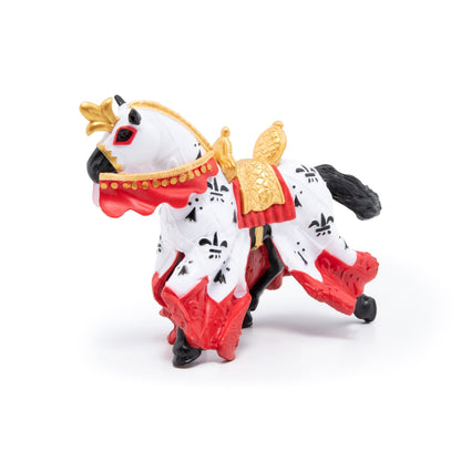 Figurine Cheval du roi Arthur rouge