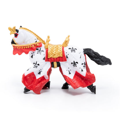 Figurine Cheval du roi Arthur rouge