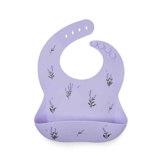 Bavoir en silicone Shayan lavandes - lilas