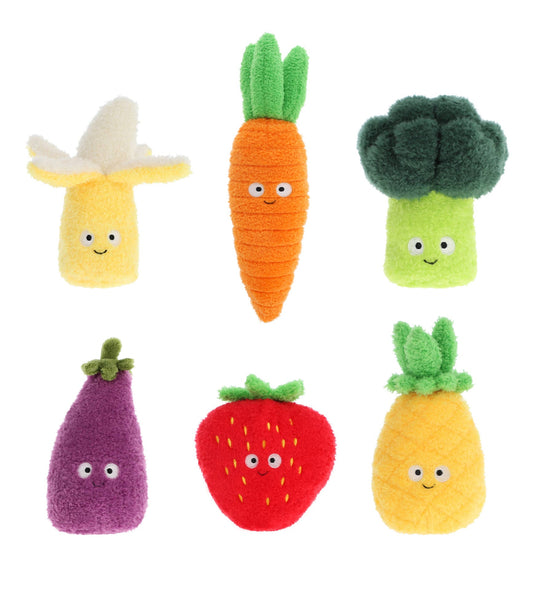 Peluche Keeleco Snackies Fruits & Légumes 12 cm – 6 modèles