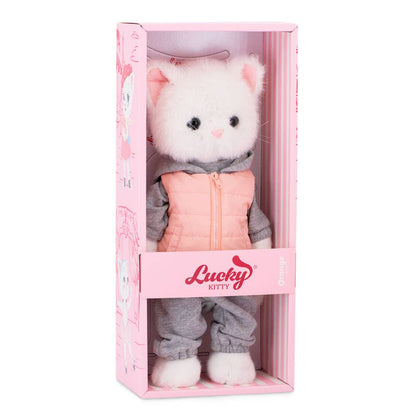 Peluche, Lucky Kitty, Lucky Sophie : Promenade sportive 38 cm, dès 3 ans
