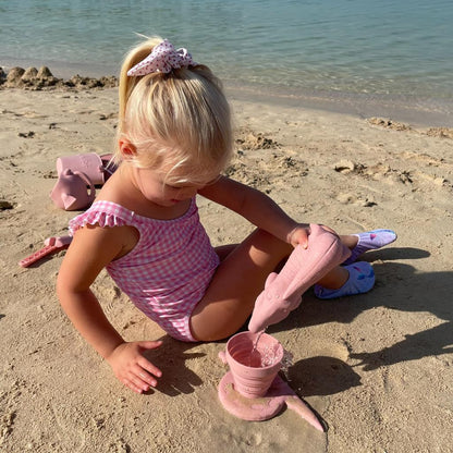 Ausgießer Krokodil in Altrosa