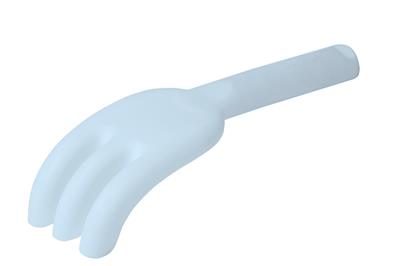 Scrunch: RÂTEAU oeuf de canard bleu 20cm, en PP, recyclable, 12m+