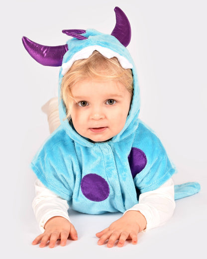 Blue Mini Monster Cape Size 86-110 cm 1-4 years