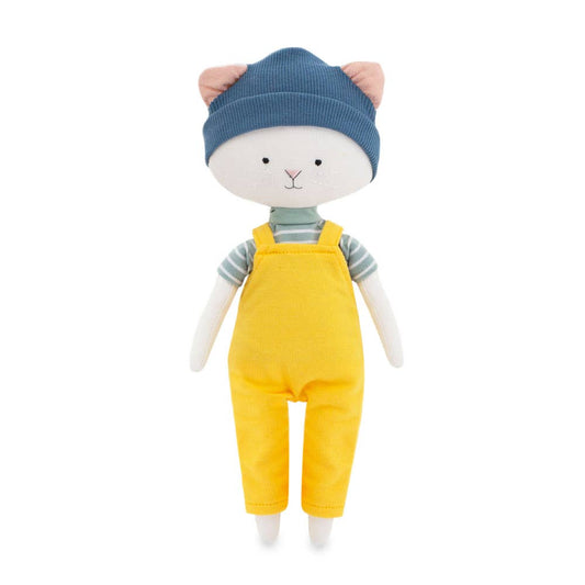 Cotti Motti Nicky die Katze Plüschtier aus Baumwolle - 29 cm - Ab Geburt
