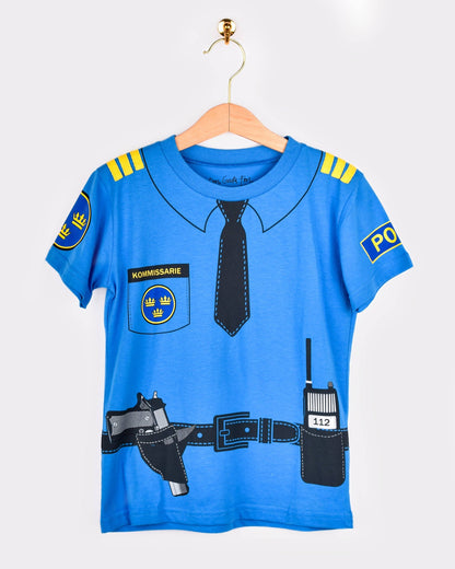 Organic cotton Police T-shirt 110-116 cm 4-6 years