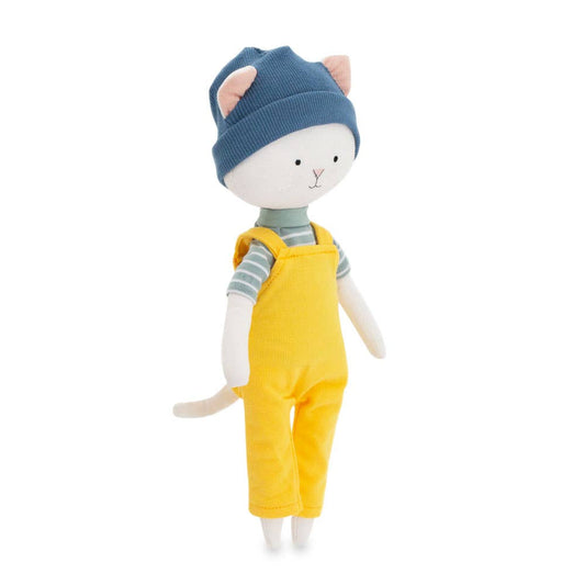 Cotti Motti Nicky die Katze Plüschtier aus Baumwolle - 29 cm - Ab Geburt