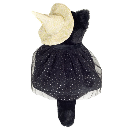 Peluche Chat Noir d'Halloween