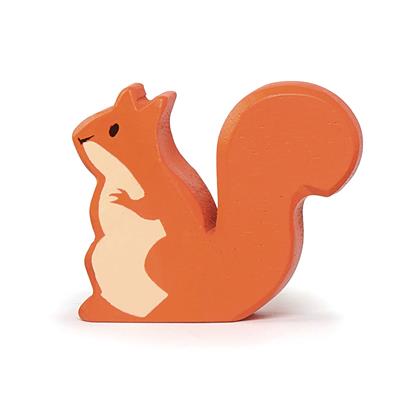 Tender Leaf Animaux: ANIMAL DE FORÊT/ÉCUREUIL 6x2x5cm, en bois, 3+