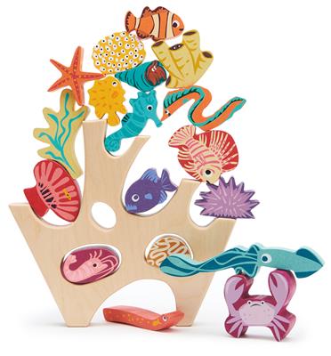 Tender Leaf Premier Âge: RÉCIF DE CORAIL EMPILABLE 27x8x25cm, en bois, en boîte 20x6,9x21cm, 18m+