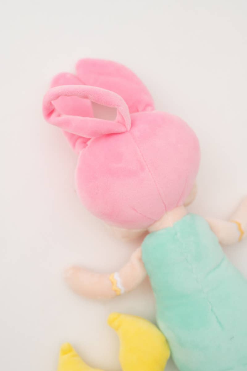 Lisa, die Meerjungfrau, Stoffpuppe – Türkis und Rosa