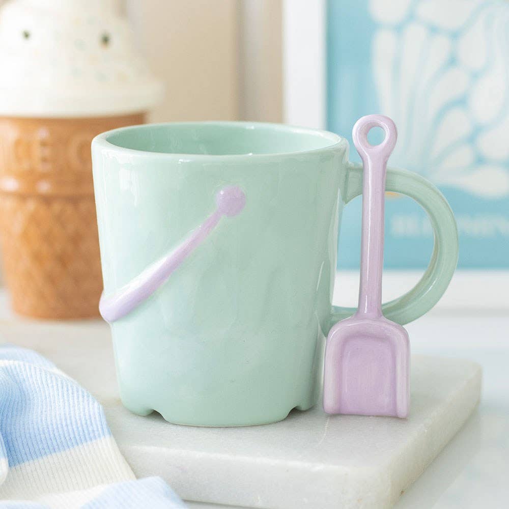 Mug Seau Pastel avec Cuillère Pelle