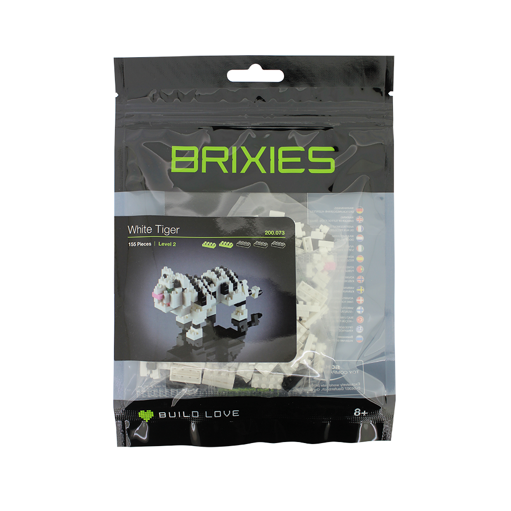 BRIXIES Weißer Tiger