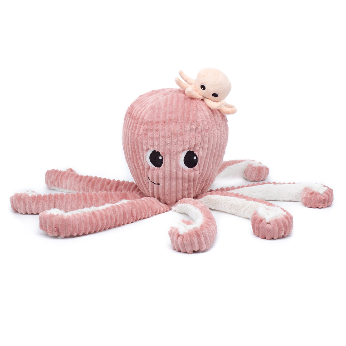 Peluche pieuvre Filou maman et son bébé rose – Les Ptipotos