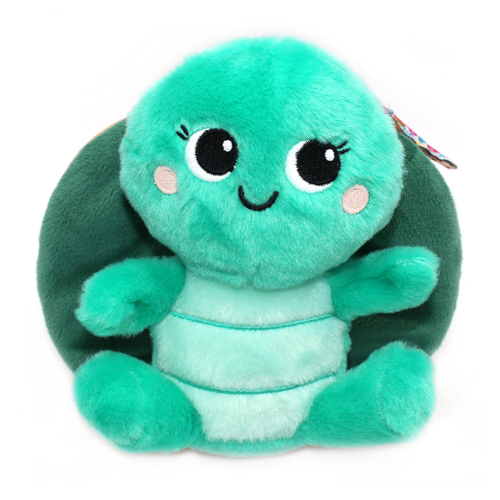 Peluche réversible Corvet la tortue/pêche – Flipetz – vue 7