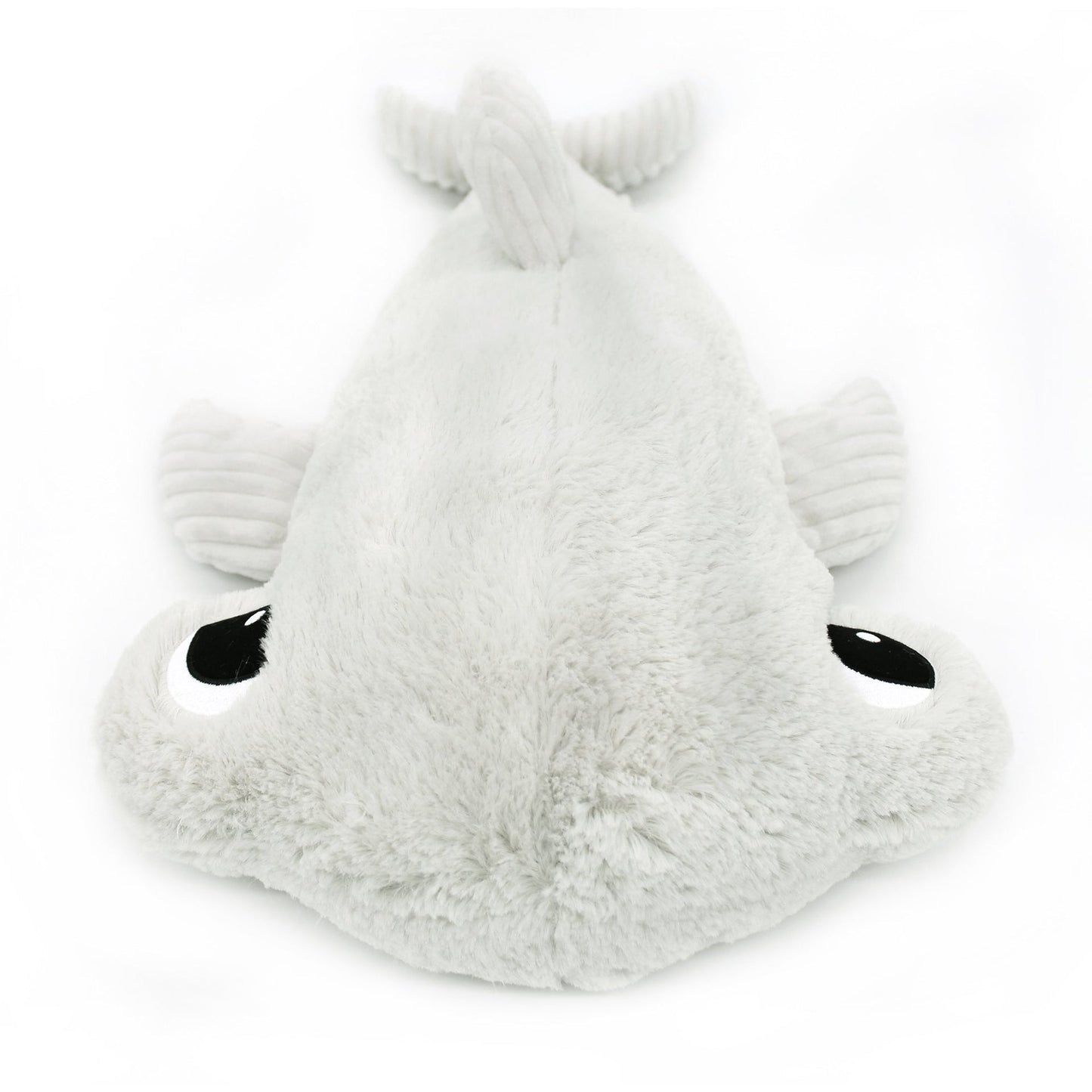 Peluche requin marteau Clou maman et son bébé gris clair – Les Ptipotos – vue 3