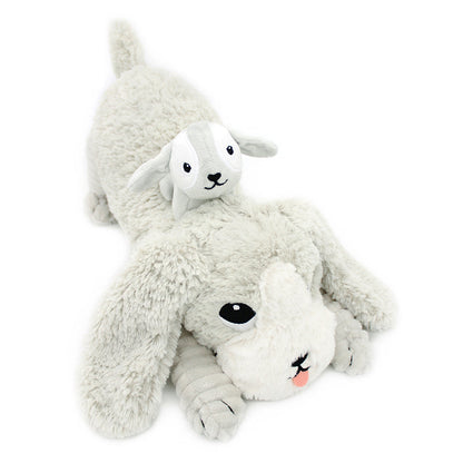 Peluche chien Toutou maman et son bébé gris – Les Ptipotos – vue 3