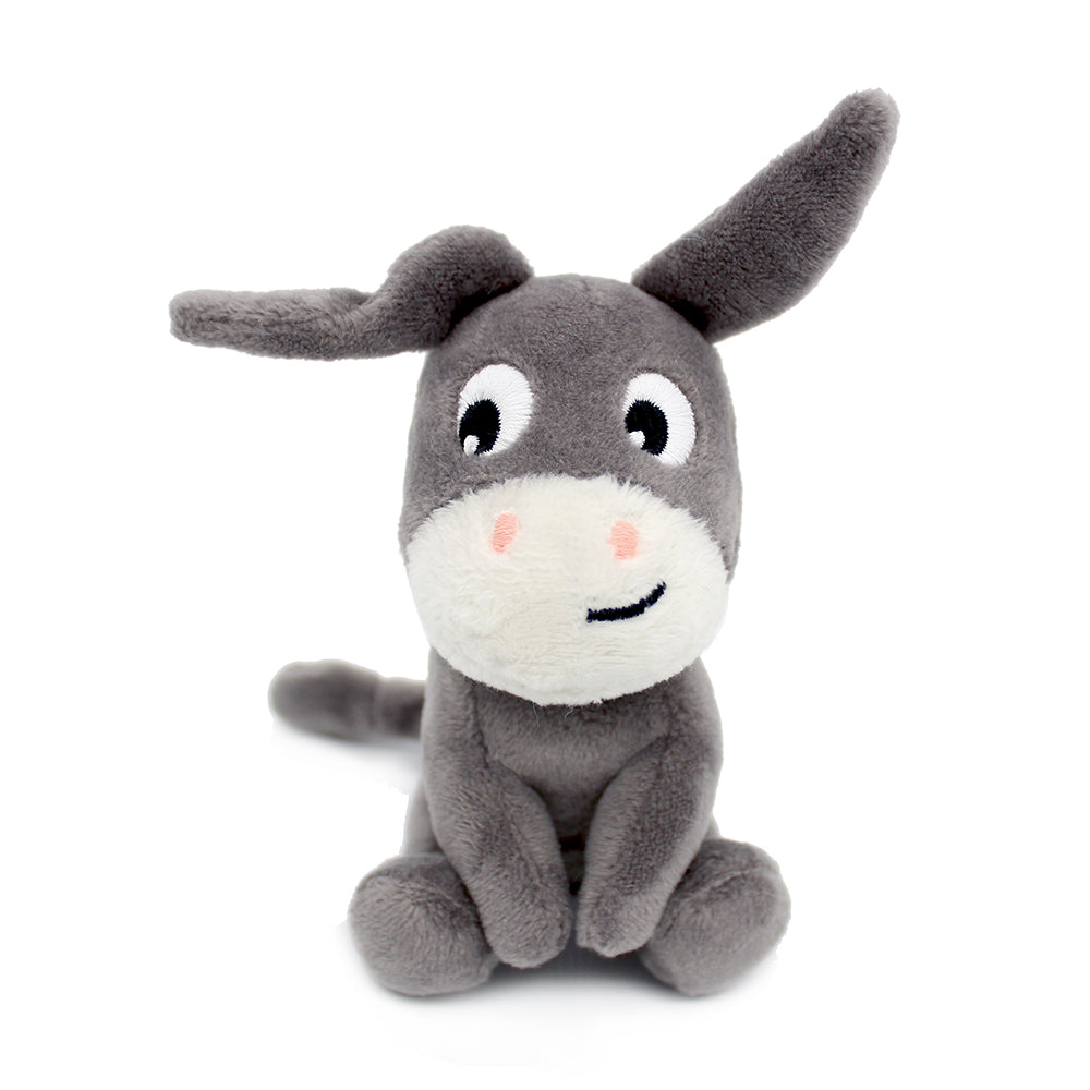 Peluche âne Poitou maman et son bébé gris – Les Ptipotos – vue 8