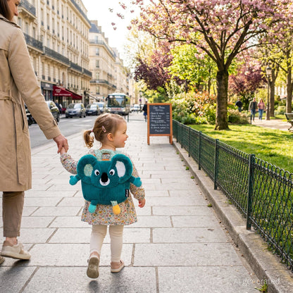 Sac à dos velours côtelé Berlingos le koala – vue 2