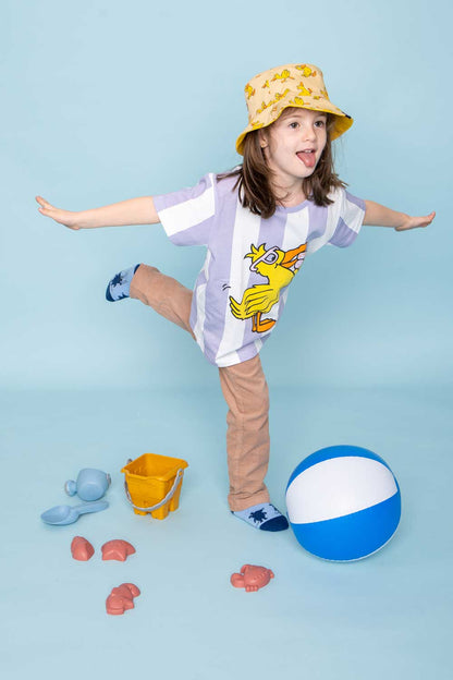 T-shirt rayé Enfant Flida le Canard avec Glaces
