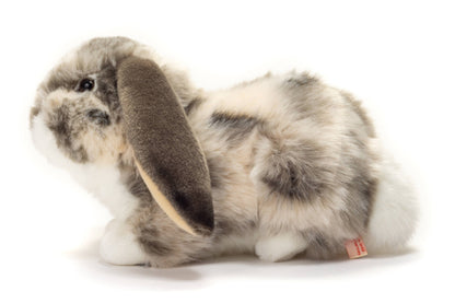 Peluche Lapin Bélier Gris et Blanc - Teddy Hermann