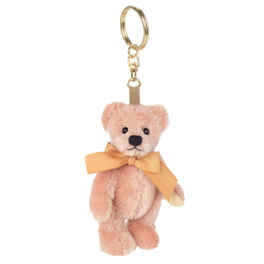 Schlüsselanhänger aus rosa Teddybär-Plüsch
