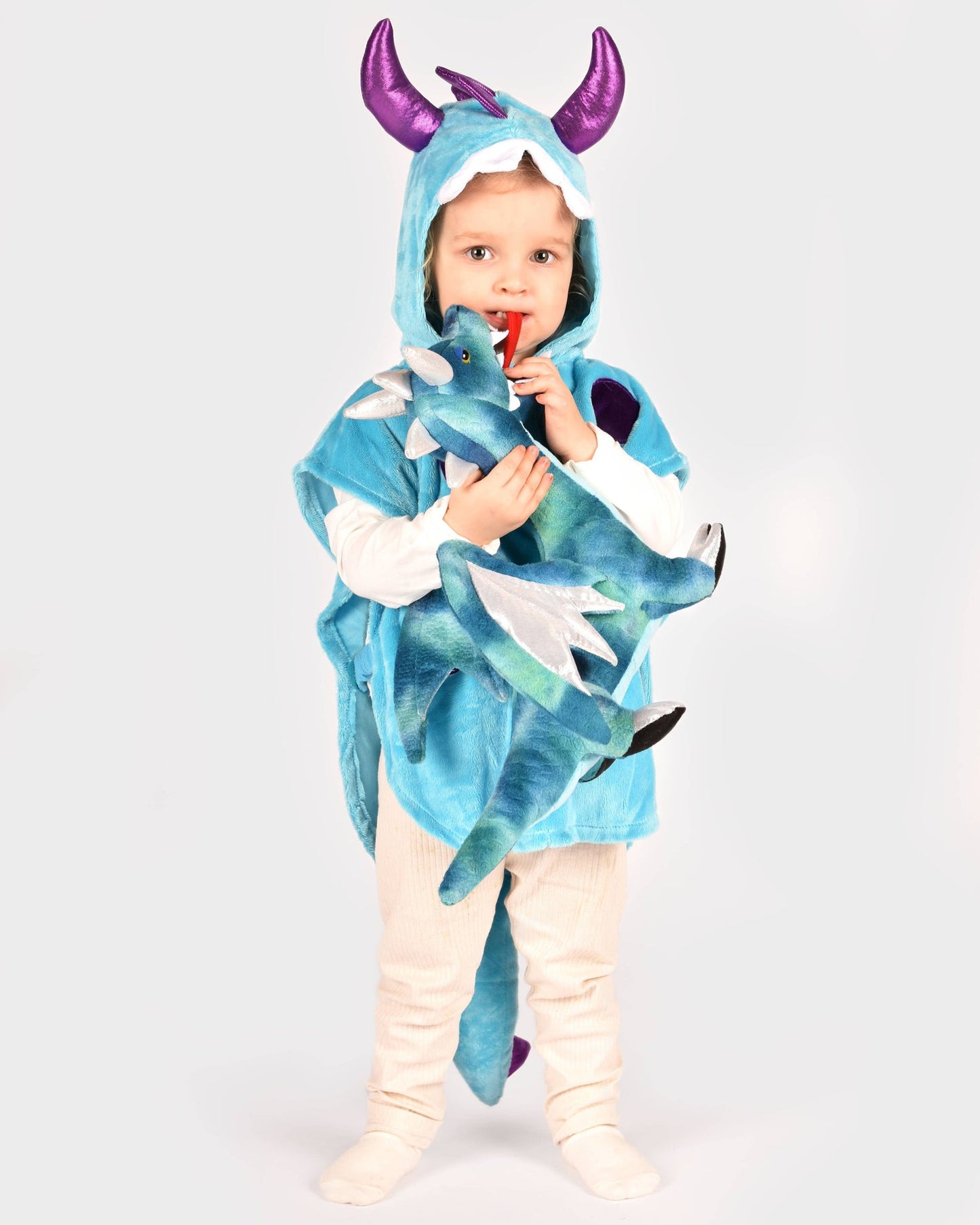 Blue Mini Monster Cape Size 86-110 cm 1-4 years