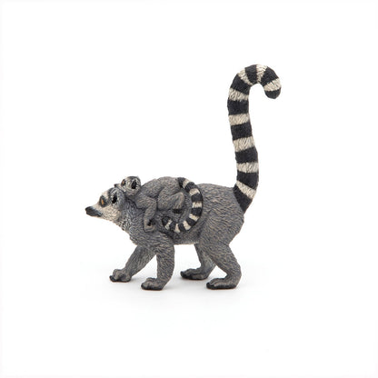 Figurine Lémurien et son bébé Papo - animal sauvage