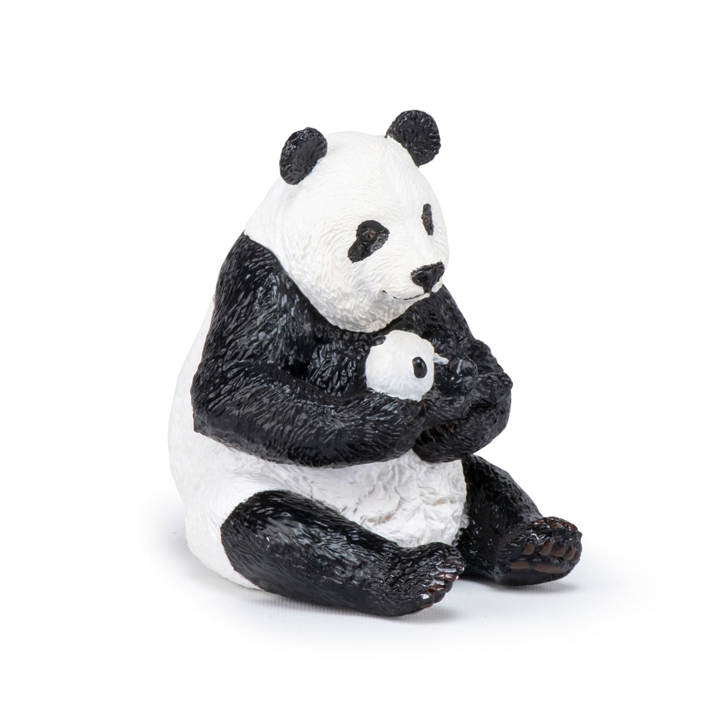 Figurine Panda assis et son bébé