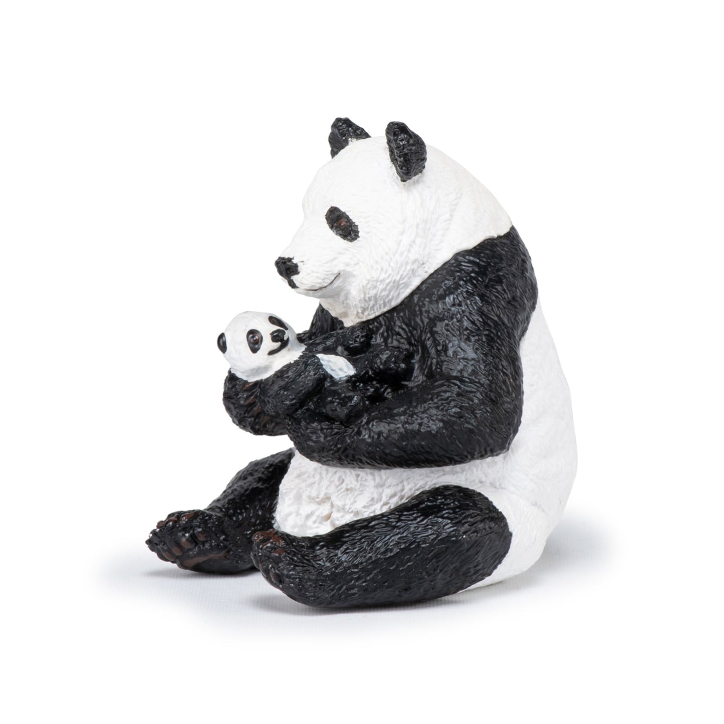 Figurine Panda assis et son bébé
