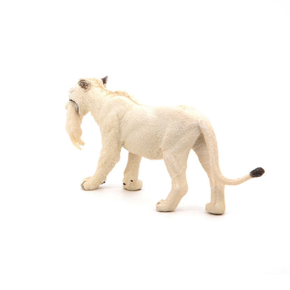 Figurine Lionne blanche avec lionceau