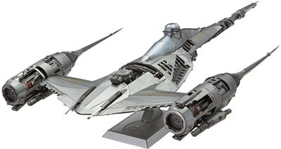 MetalEarth: ICONX - STAR WARS / MANDALORIAN'S N-1 STARFIGHTER 20,2x12,5x4,3cm, maquette 3D en métal avec 2,5 feuilles multicolorées, en boîte, 14+