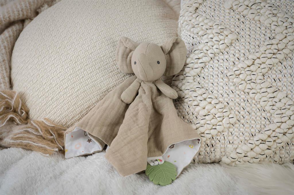 Elephant Comforter with Teething Support